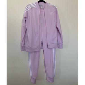 Youth Large Pink Adidas Tracksuit fits Adult Small